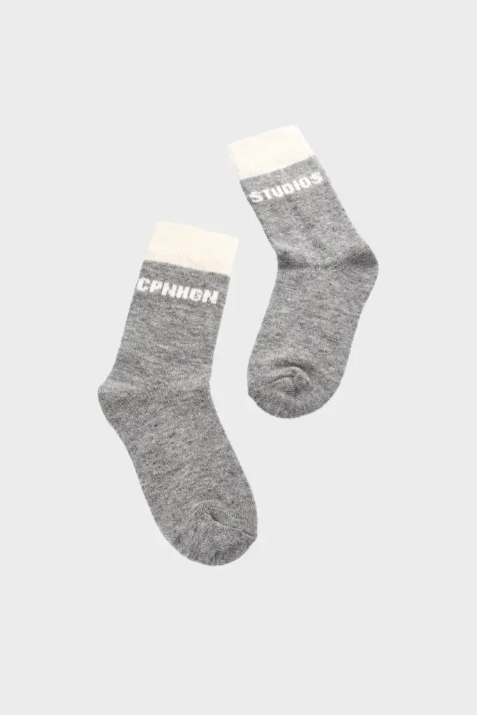 Studio Copenhagen CPH WOOL SOCKS 2 wool mix light grey Letzte 2 Tage