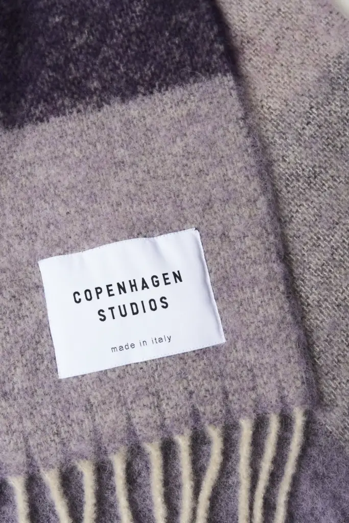 Studio Copenhagen CPH SHAWL 4 wool mix purple Sonderangebot der Fabrik