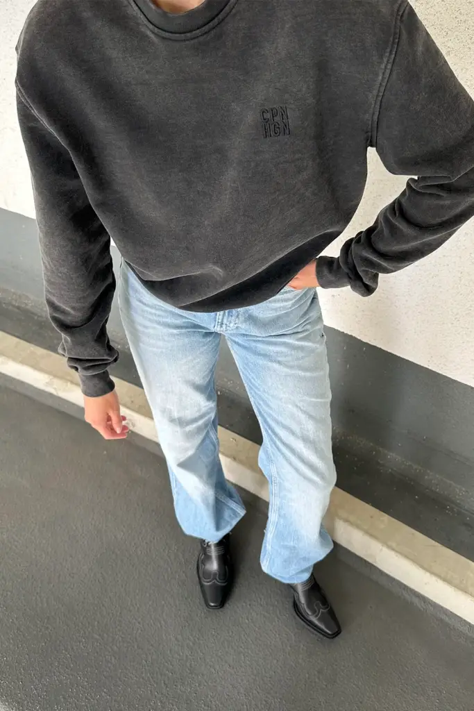 Studio Copenhagen CPH SWEAT 12 cotton washed black Vierteljährliche Förderung