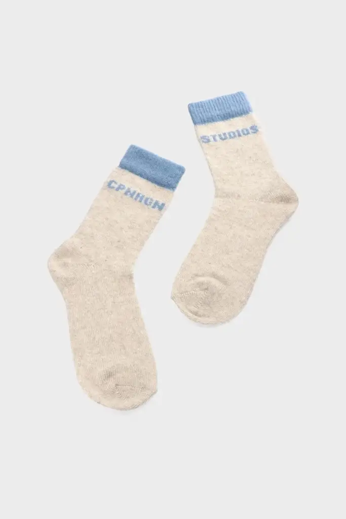 Studio Copenhagen CPH WOOL SOCKS 2 wool mix light beige Super Rabatt