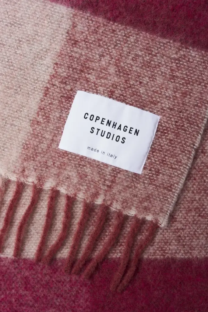 Studio Copenhagen CPH SHAWL 4 wool mix pink Auslauf