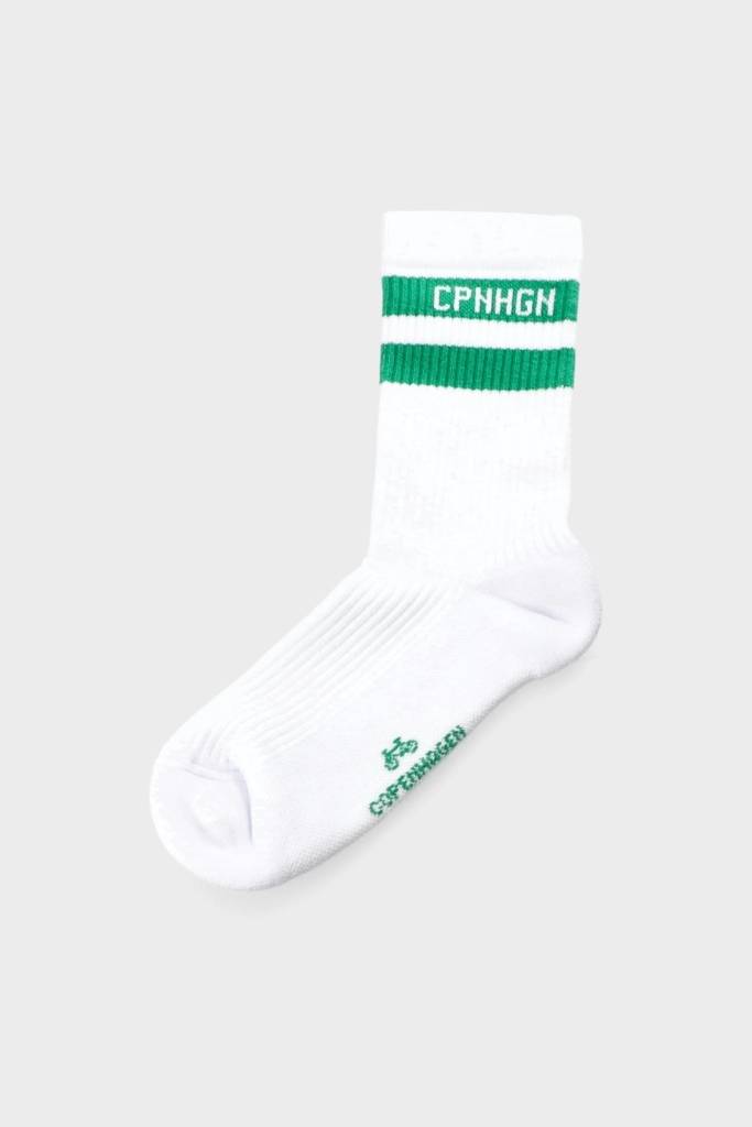 Studio Copenhagen CPH SOCKS 3 cotton blend white/green Schlussverkauf