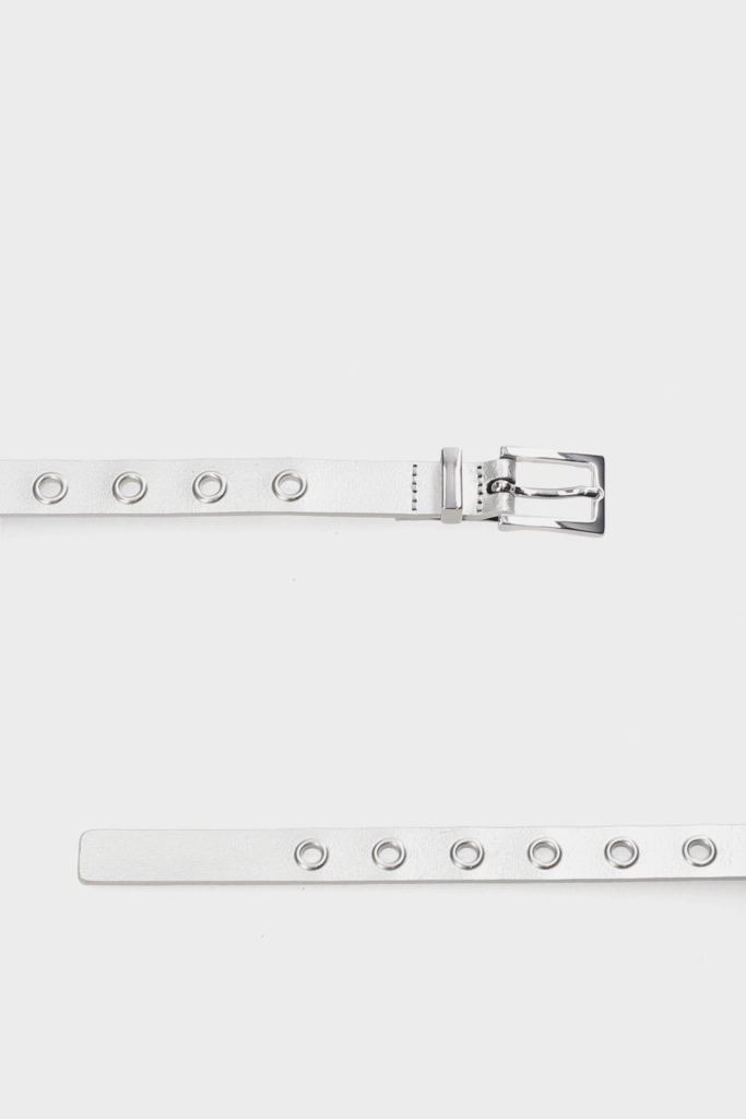 Studio Copenhagen CPH BELT 1 leather silver Fabrikverkauf