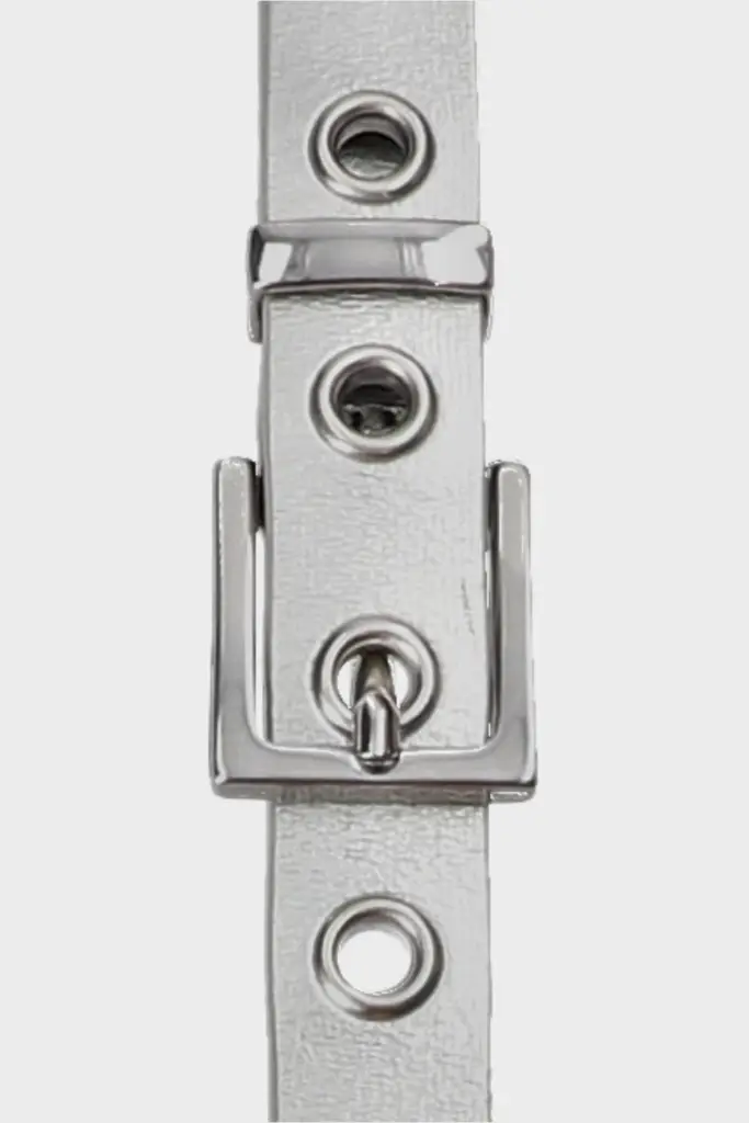 Studio Copenhagen CPH BELT 1 leather silver Fabrikverkauf