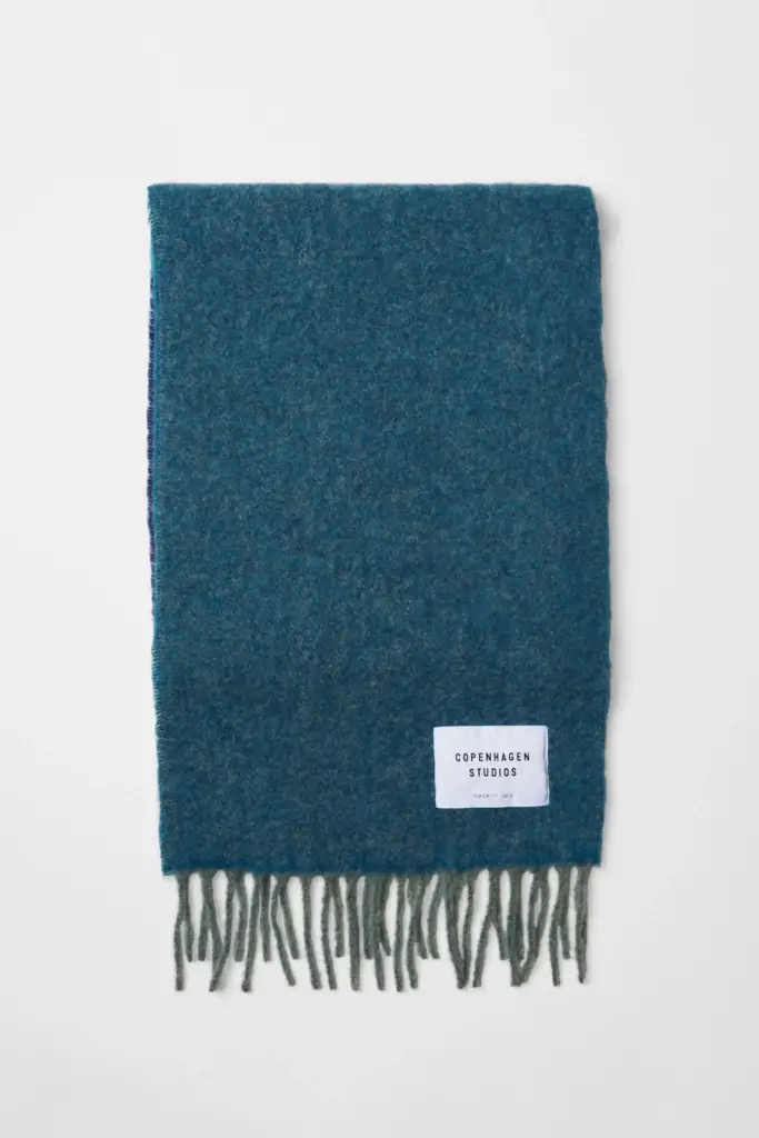 Studio Copenhagen CPH SHAWL 11 wool mix turquoise Limitierter Zeitrabatt
