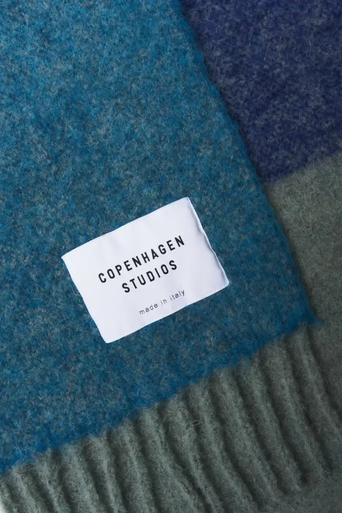 Studio Copenhagen CPH SHAWL 11 wool mix turquoise Limitierter Zeitrabatt