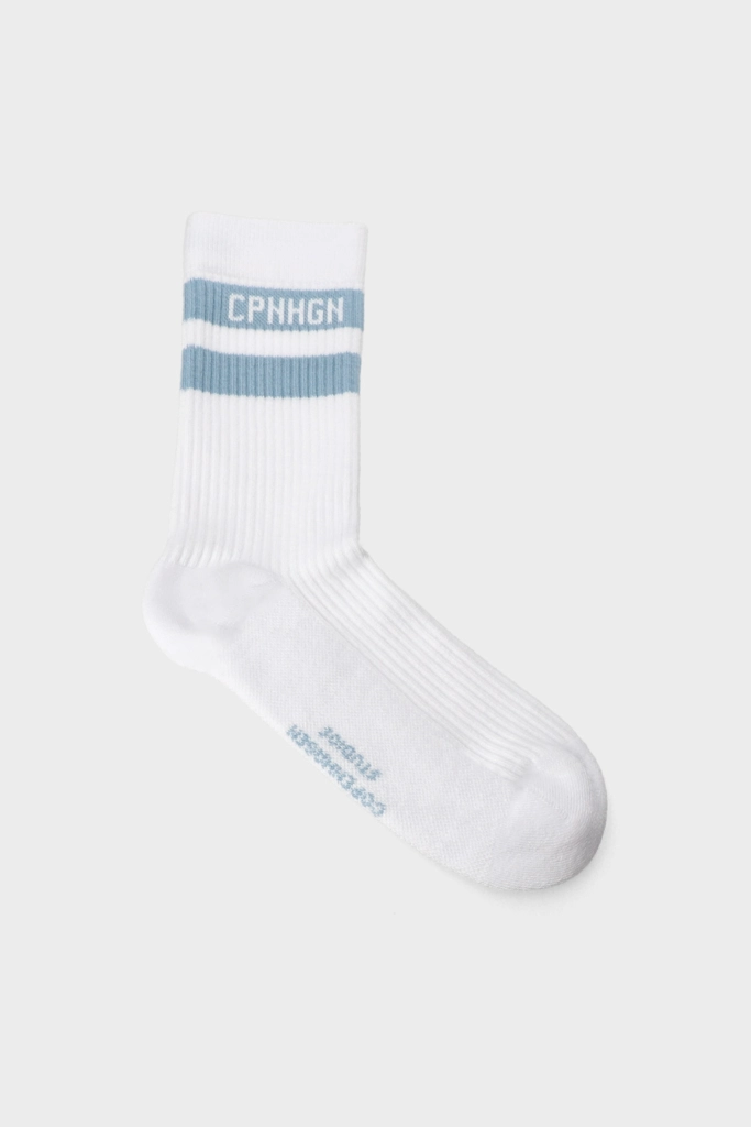 Studio Copenhagen CPH SOCKS 3 cotton blend white/light blue Fabrikpreis