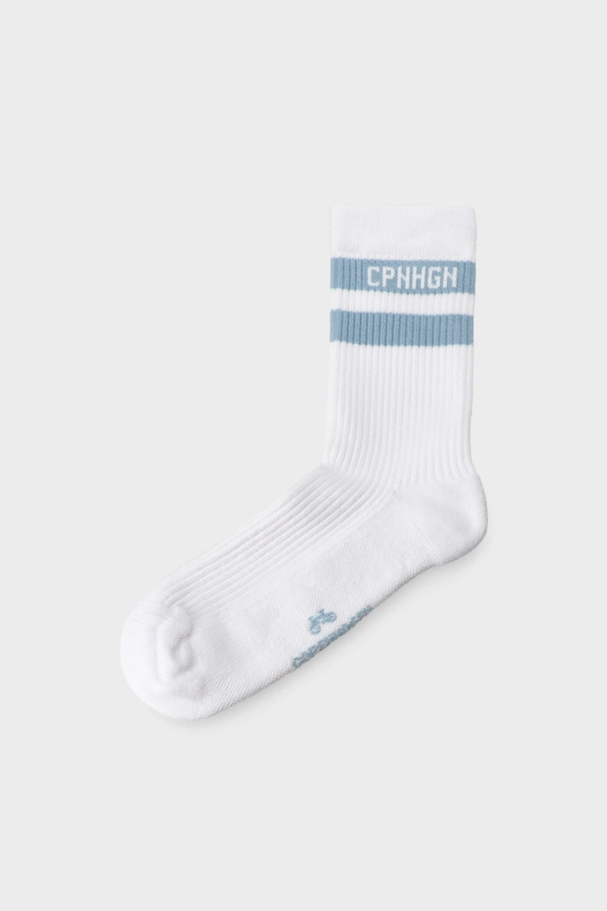 Studio Copenhagen CPH SOCKS 3 cotton blend white/light blue Fabrikpreis