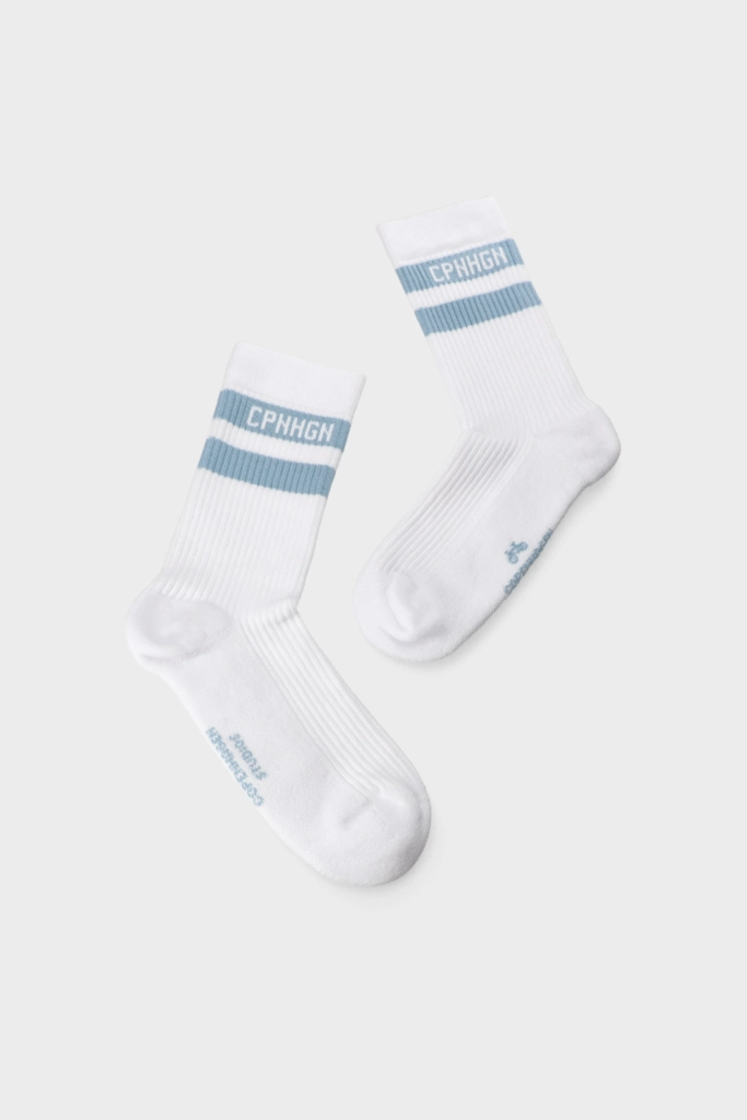 Studio Copenhagen CPH SOCKS 3 cotton blend white/light blue Fabrikpreis