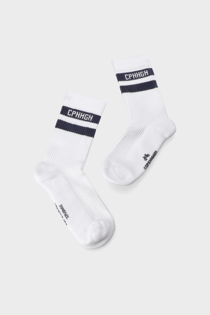 Studio Copenhagen CPH SOCKS 3 cotton blend white/navy Sonderangebot