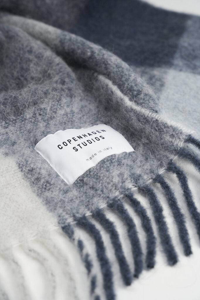Studio Copenhagen CPH SHAWL 4 wool mix blue Großer Ausverkauf
