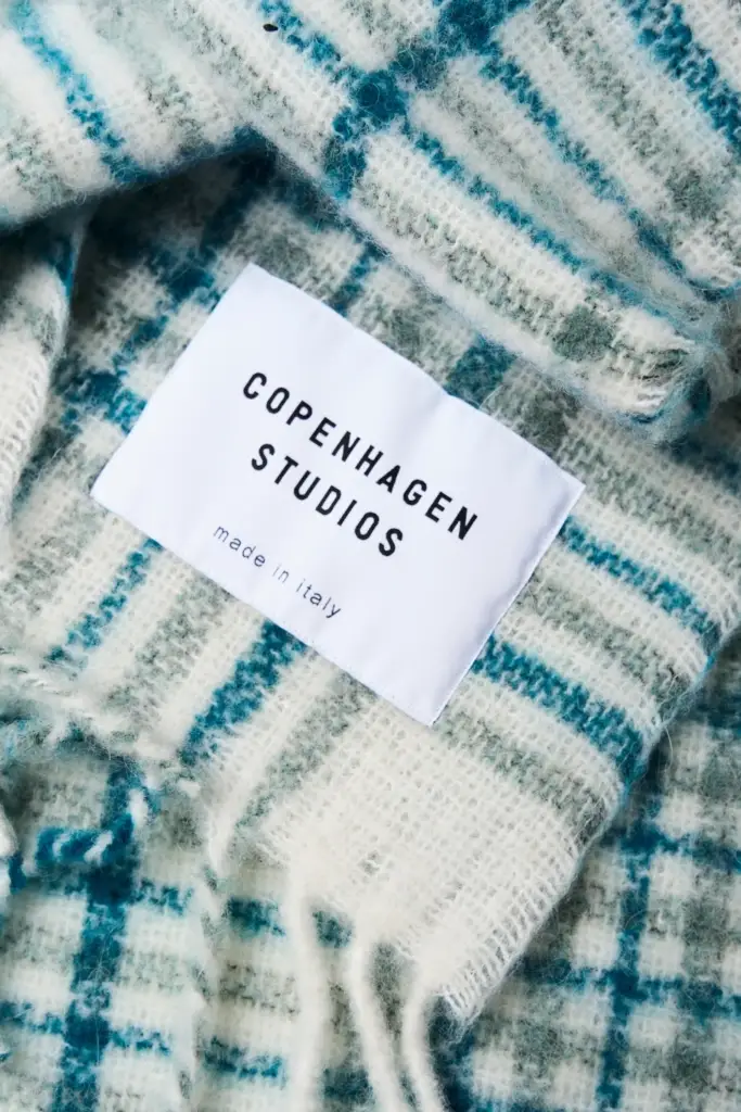 Studio Copenhagen CPH SHAWL 10 wool mix turquoise Online Shopping