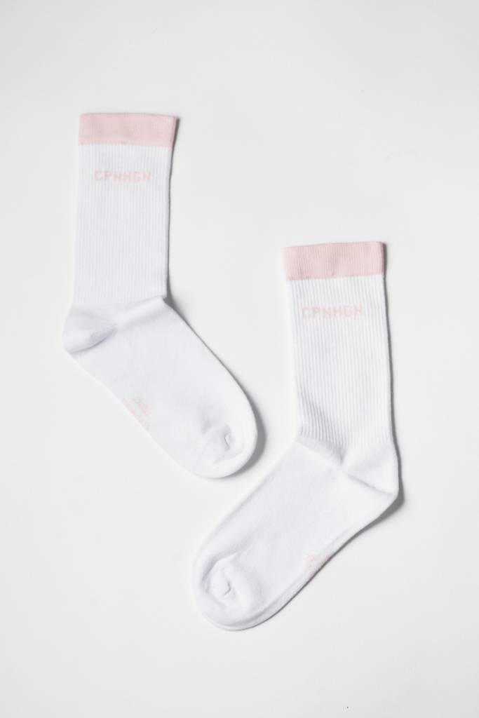 Studio Copenhagen CPH SOCKS 2 cotton blend white/light rose Exklusivangebot