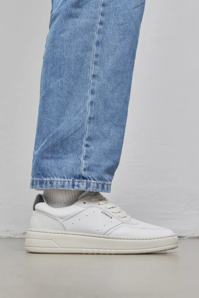 Studio Copenhagen CPH1M leather mix white/black Super Rabatt