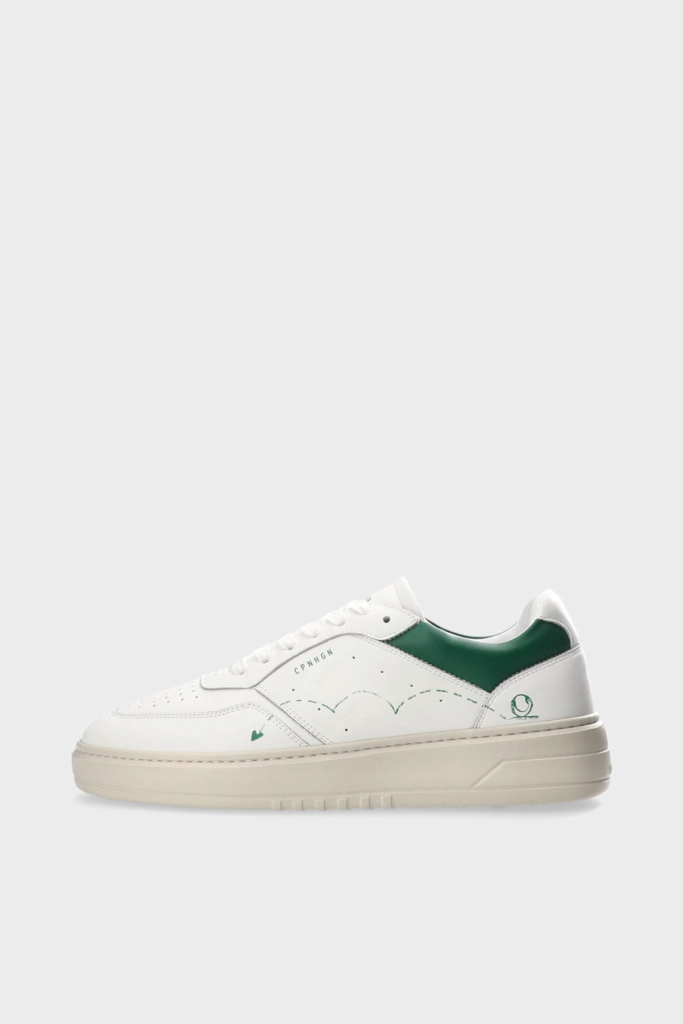 Studio Copenhagen CPH LONDON M leather white/green Fabrik Onlineshop