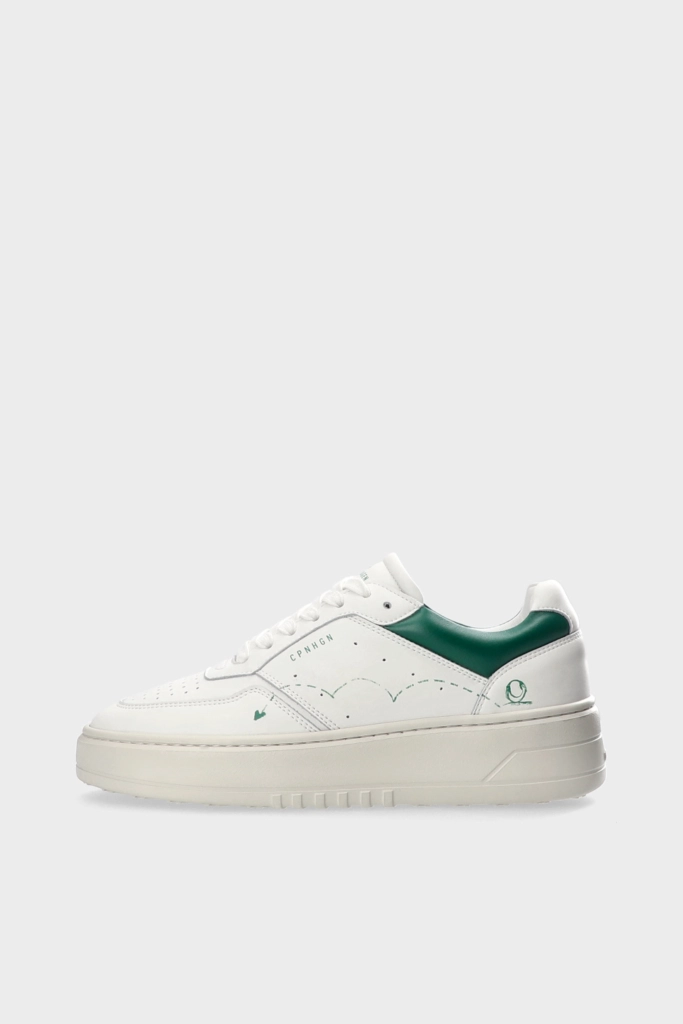 Studio Copenhagen CPH LONDON leather white/green Riesige Ersparnisse