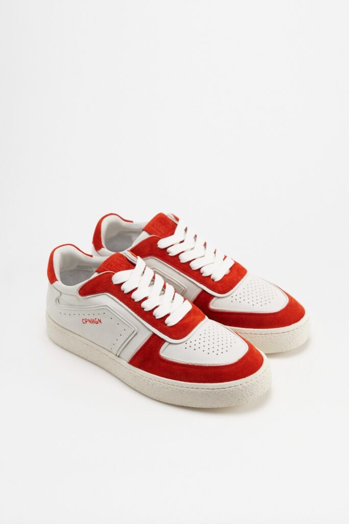 Studio Copenhagen CPH264 leather mix white/red 50% Rabatt für begrenzte Zeit