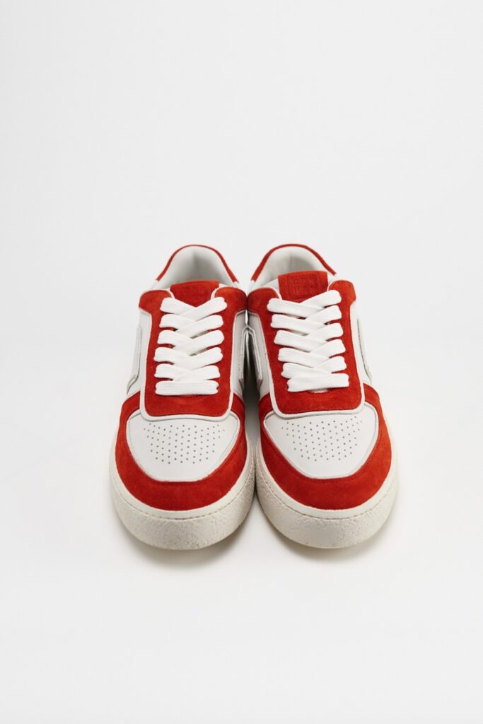 Studio Copenhagen CPH264 leather mix white/red 50% Rabatt für begrenzte Zeit