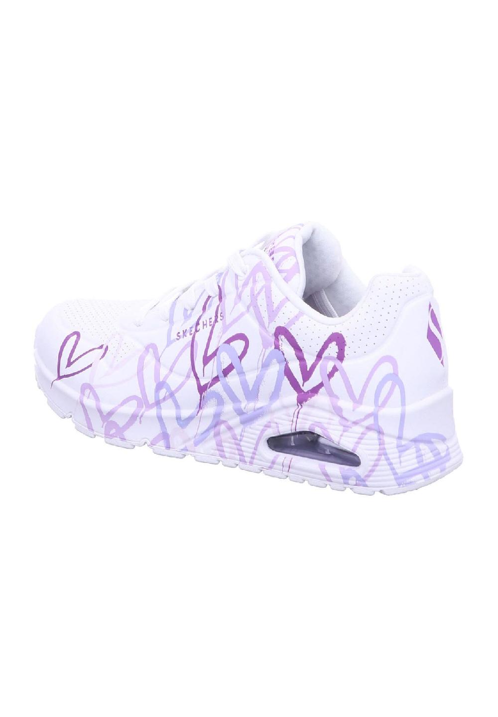 SKECHERS® Uno Sneaker "Spread The Love" Kunstleder für Damen Kostenlose Rückgabe
