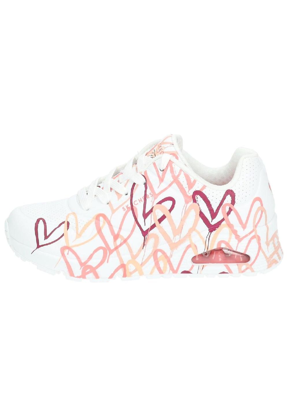 SKECHERS® Skechers x JGoldcrown: Uno Sneaker "Spread the love" Herz-Design für Damen Letzte 3 Tage