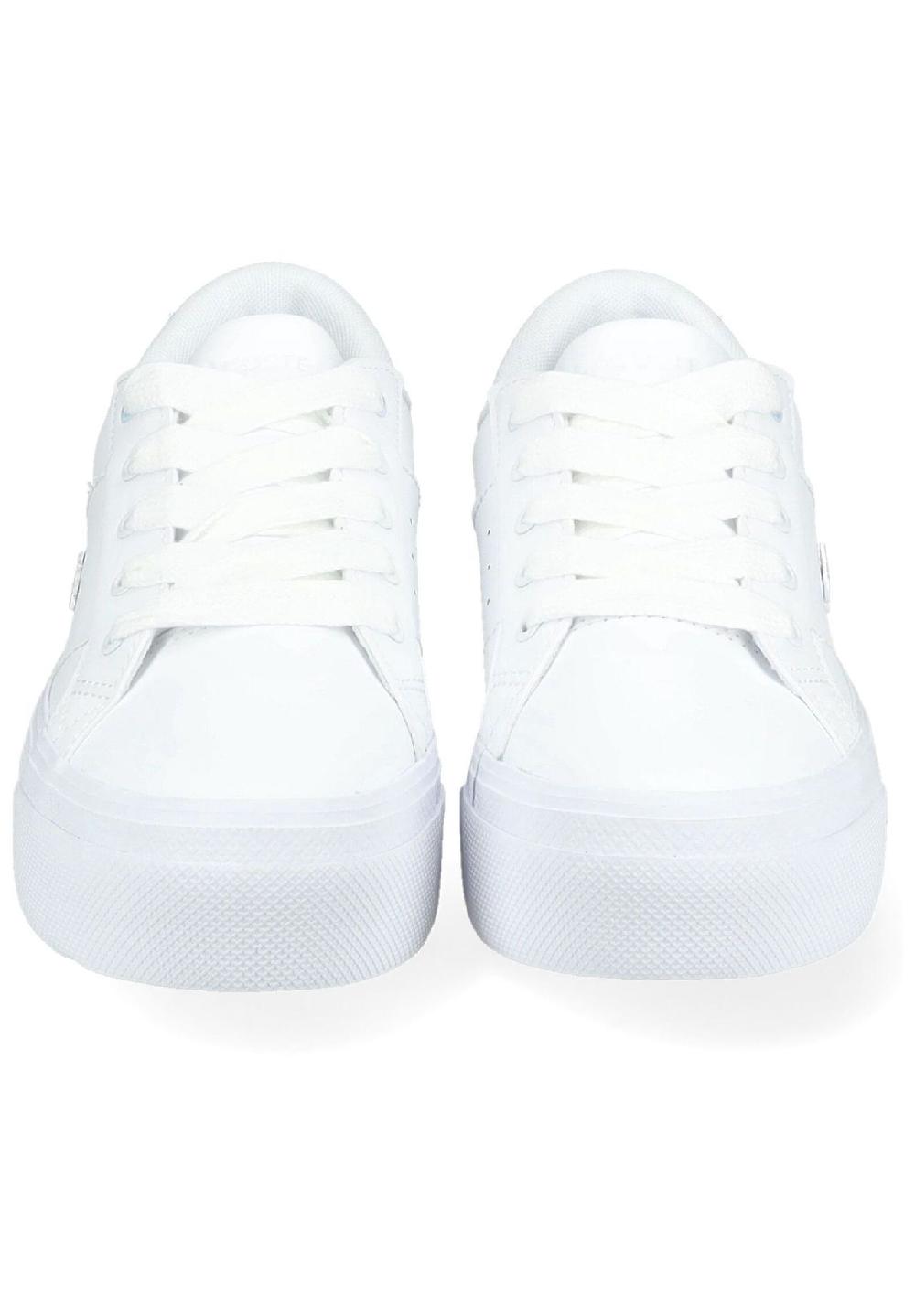 LACOSTE Leder/Textil Sneaker Große Rabatte