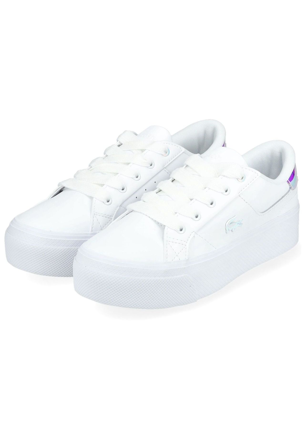 LACOSTE Leder/Textil Sneaker Große Rabatte
