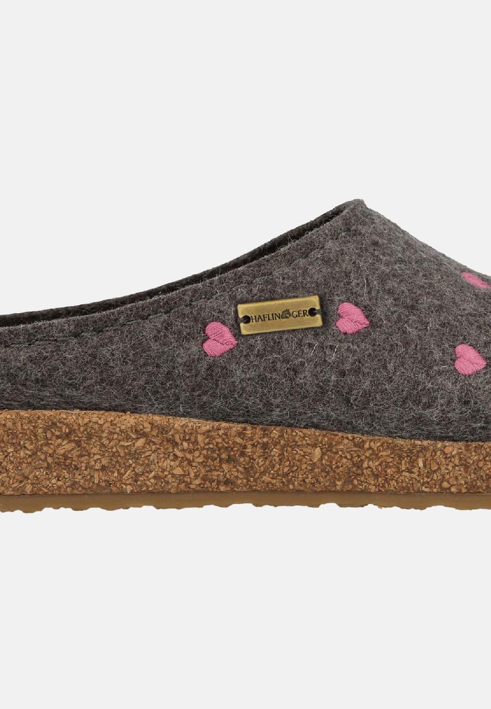 HAFLINGER Clogs Grizzly Cuoricini Vierteljährliche Förderung