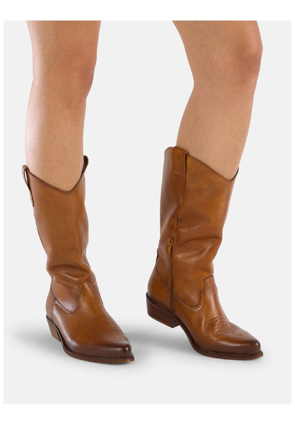 Felmini Leder Stiefel Neueste Mode