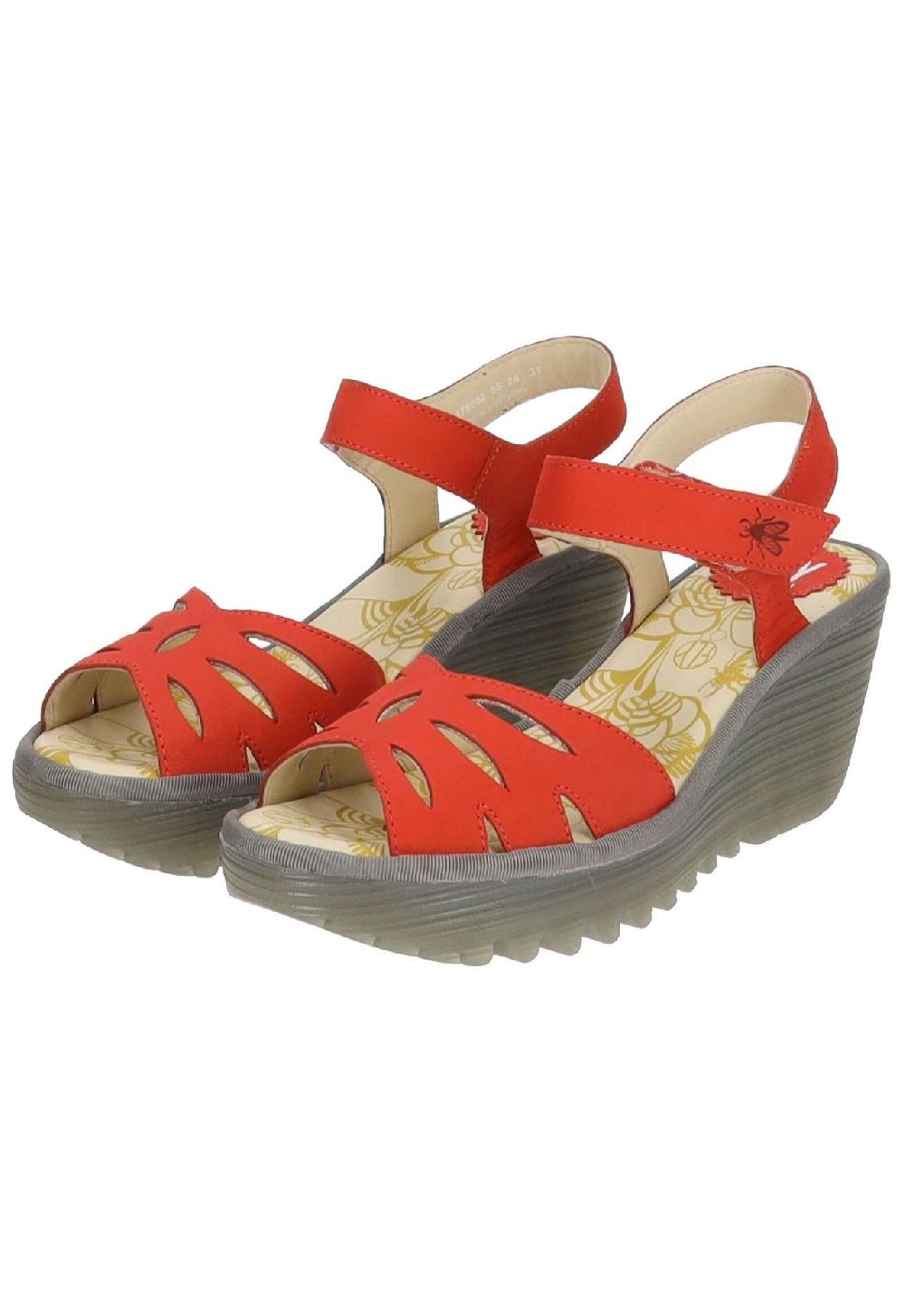 Fly London Leder Sandalen Valentinstagsangebot