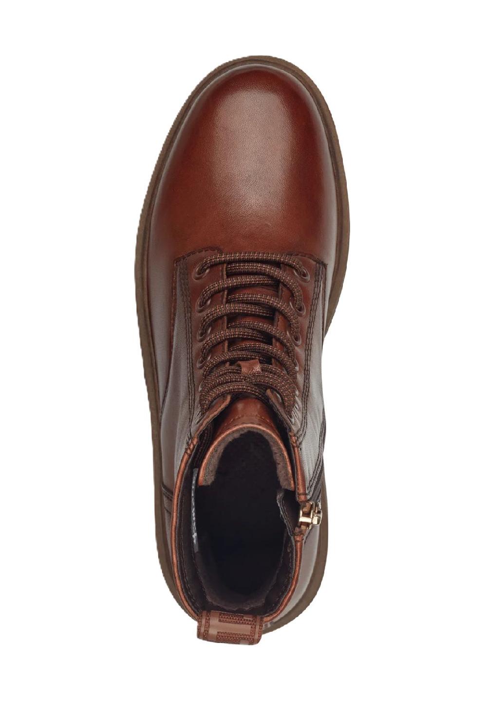 Tamaris Schnürstiefeletten Blockabsatz Zuglasche für Damen Blitzangebot