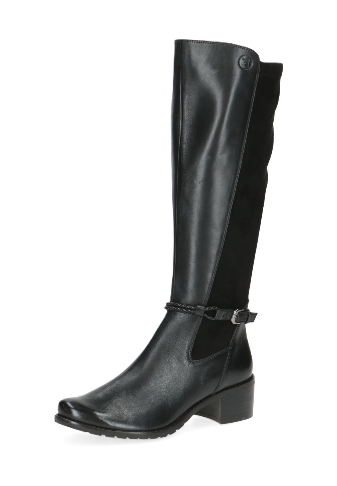 Caprice Stiefel Blockabsatz Leder für Damen Kostenlose Rückgabe