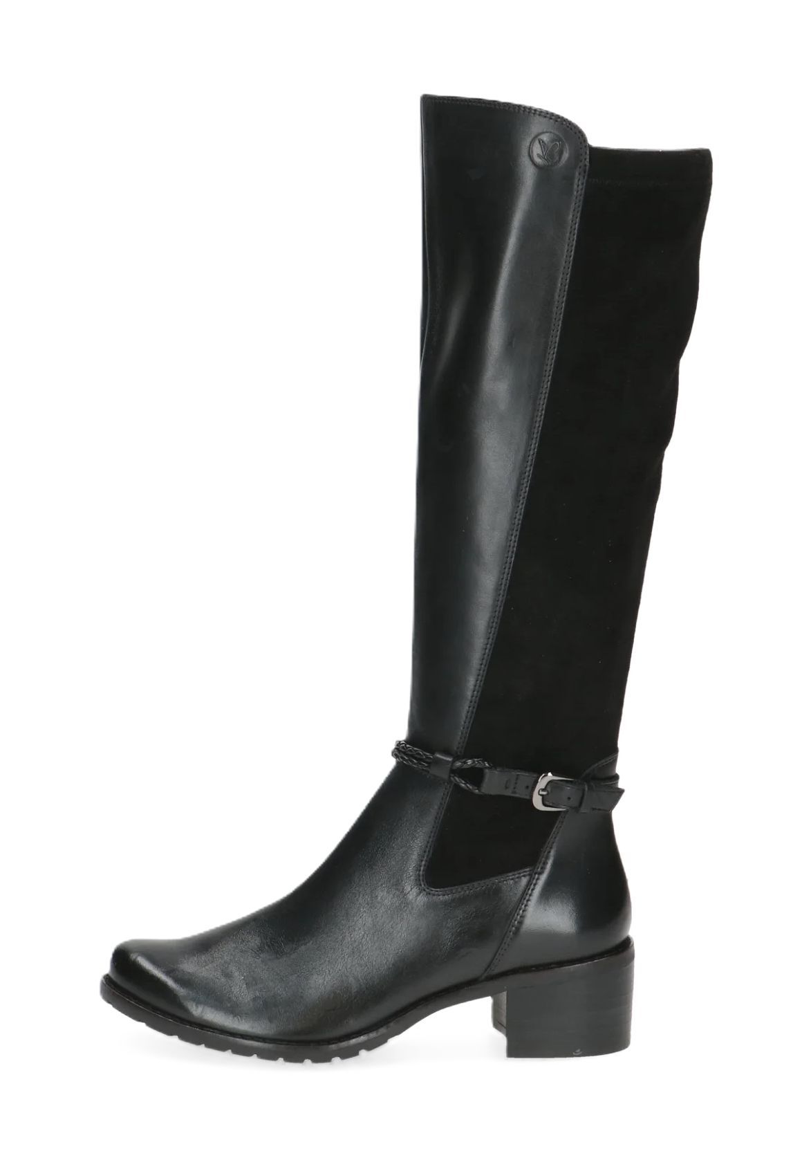 Caprice Stiefel Blockabsatz Leder für Damen Kostenlose Rückgabe