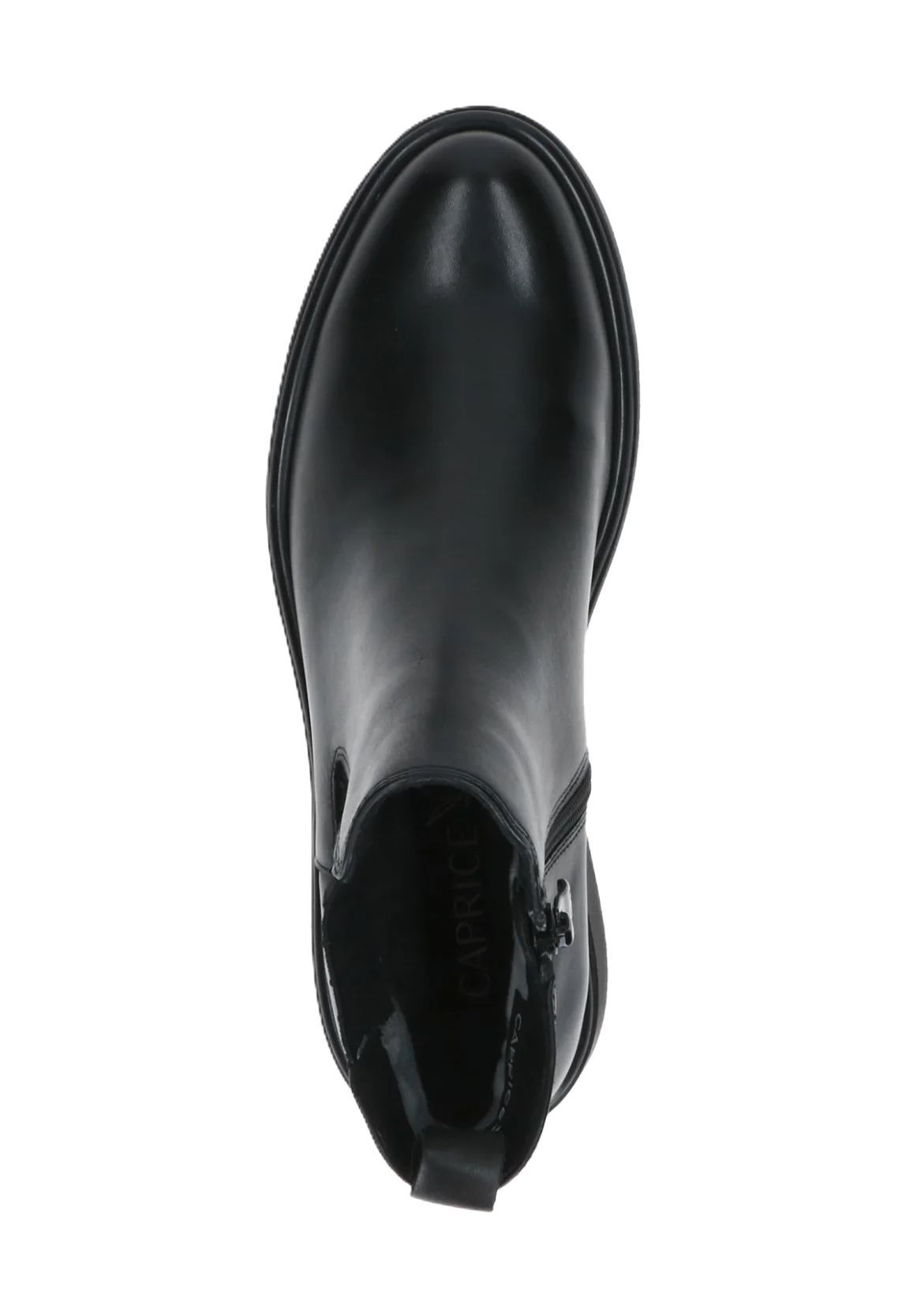 Caprice Chelsea Boots Leder Blockabsatz für Damen Letzter Tag