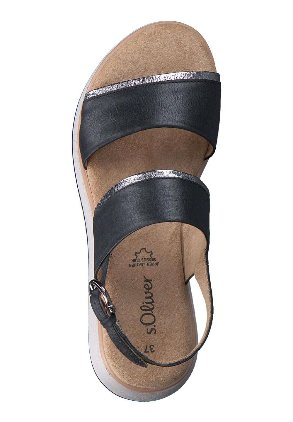 s.Oliver Leder Sandalen Fabrik Onlineshop