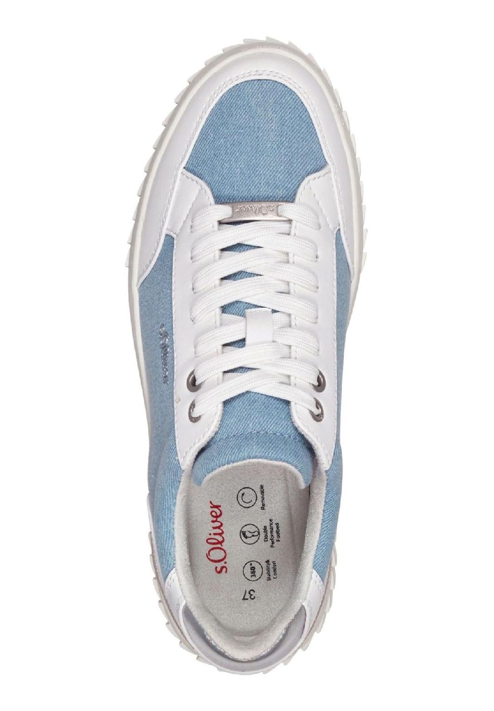 s.Oliver Lederimitat/Textil Sneaker Rabatt