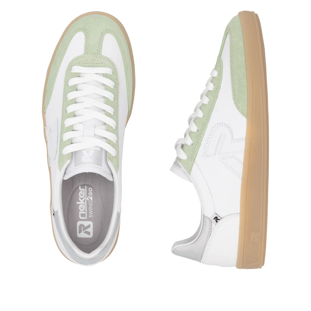 RIEKER Sport Sneaker »San Diego« Retro-Sneaker Freizeitschuh Halbschuh mit herausnehmbarem Fußbett ▷ für Räumungsverkauf