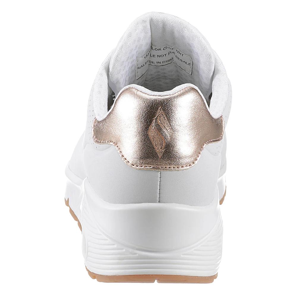 Skechers Slip-On Sneaker »UNO SHIMMER AWAY« Slipper Freizeitschuh Plateausneaker mit modischem Keilabsatz ▷ für Nur noch ein Tag übrig