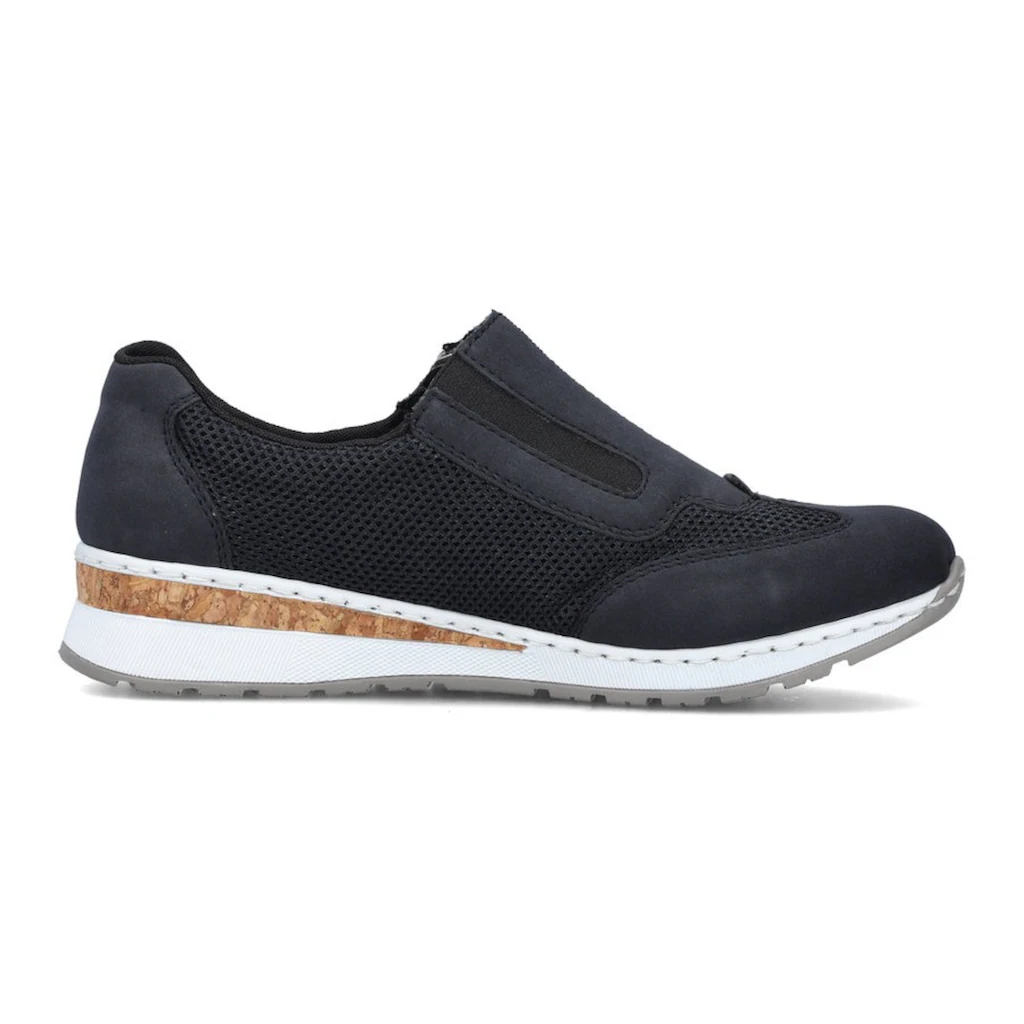 Rieker Slip-On Sneaker Slipper Schlupfschuh Freizeitschuh im Materialmix bestellen Riesige Rabatte