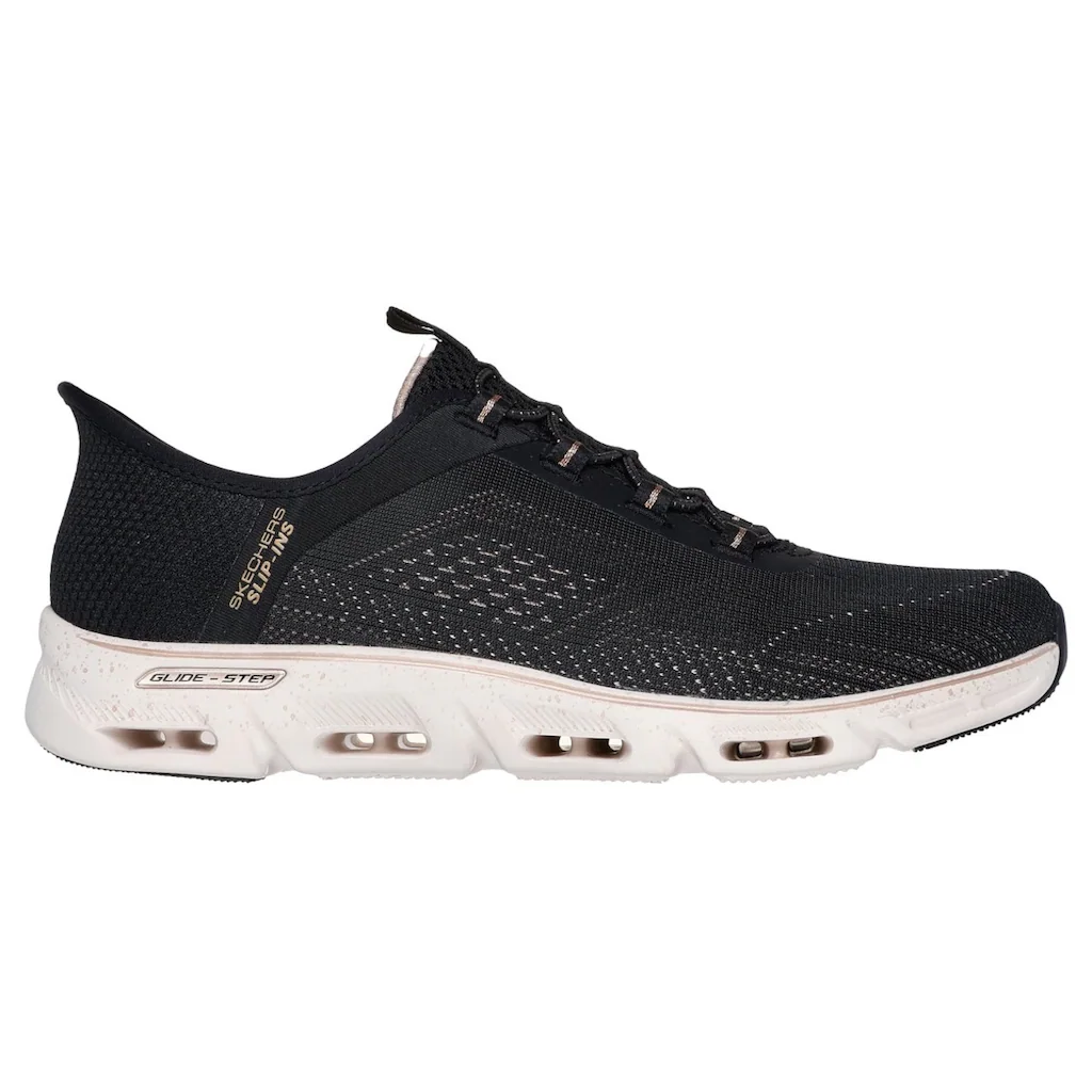 Skechers Slip-On Sneaker »GLIDE-STEP GRATIFY-PACE« Schlupfschuh Komfortschuh mit elastischer Schnürung ▷ für Kostenloser Versand international