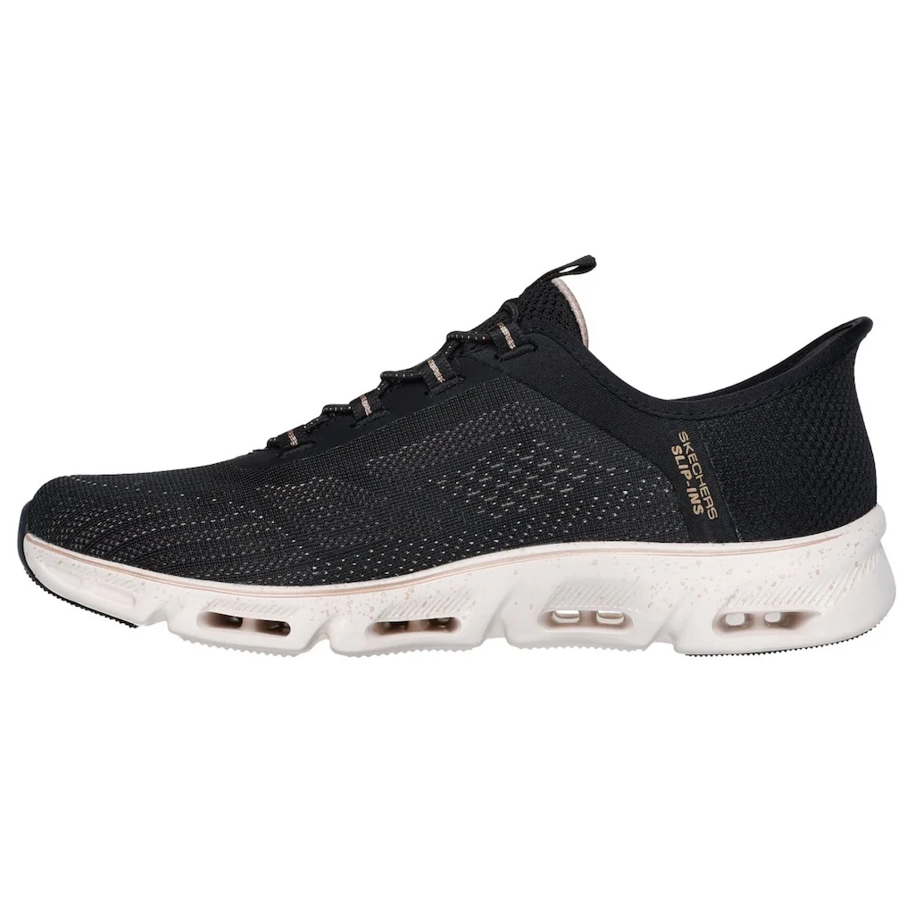 Skechers Slip-On Sneaker »GLIDE-STEP GRATIFY-PACE« Schlupfschuh Komfortschuh mit elastischer Schnürung ▷ für Kostenloser Versand international