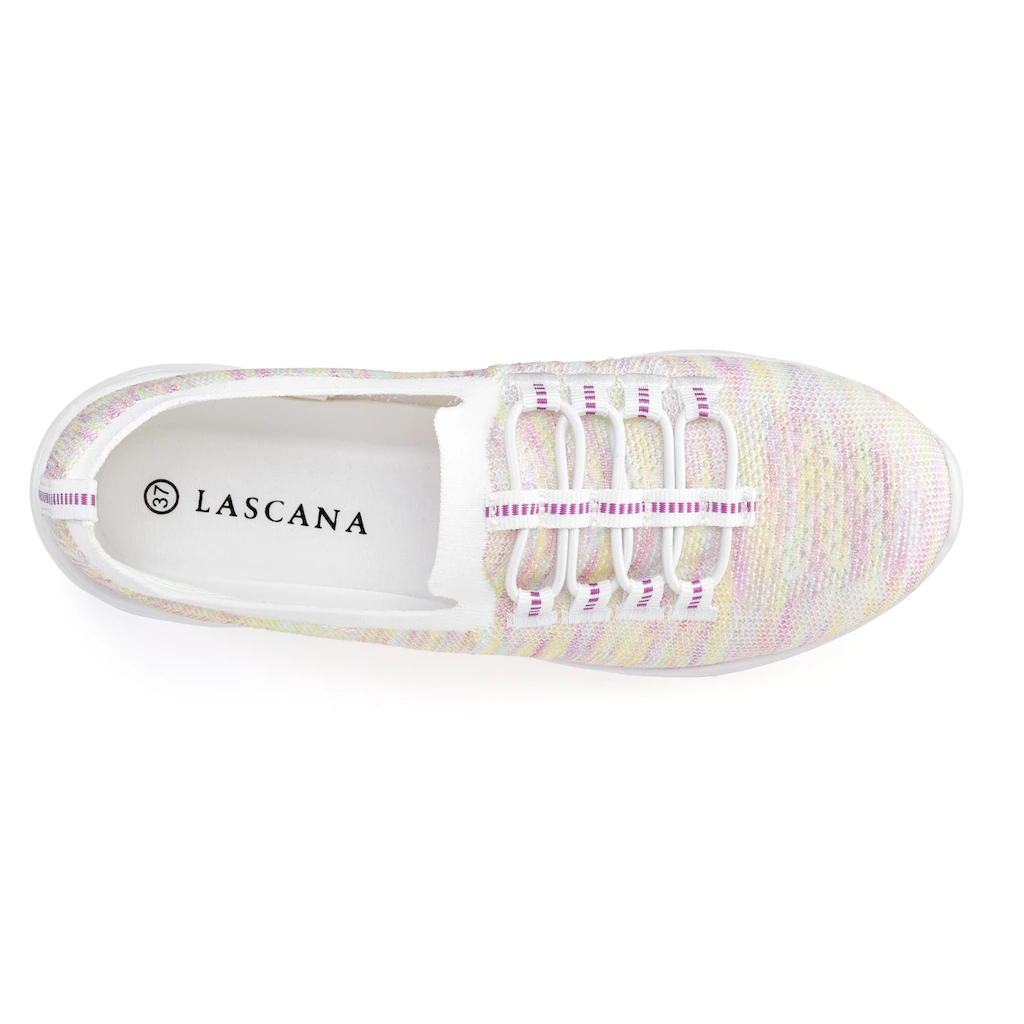 LASCANA Sneaker Slipper Halbschuh zum Reinschlüpfen leichtes Meshmaterial VEGAN 50% Rabatt für begrenzte Zeit