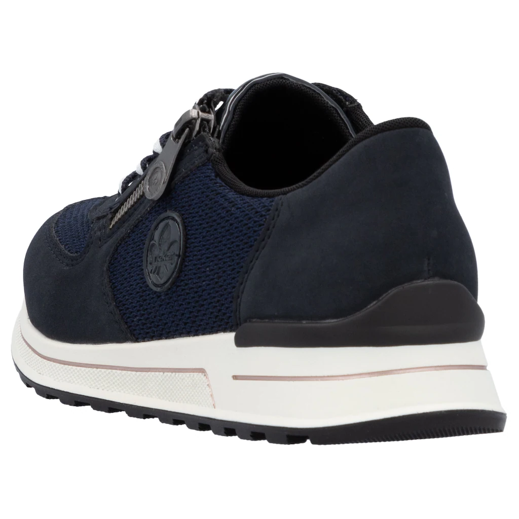 Rieker Sneaker Freizeitschuh Halbschuh Schnürschuh im Materialmix Online Outlet