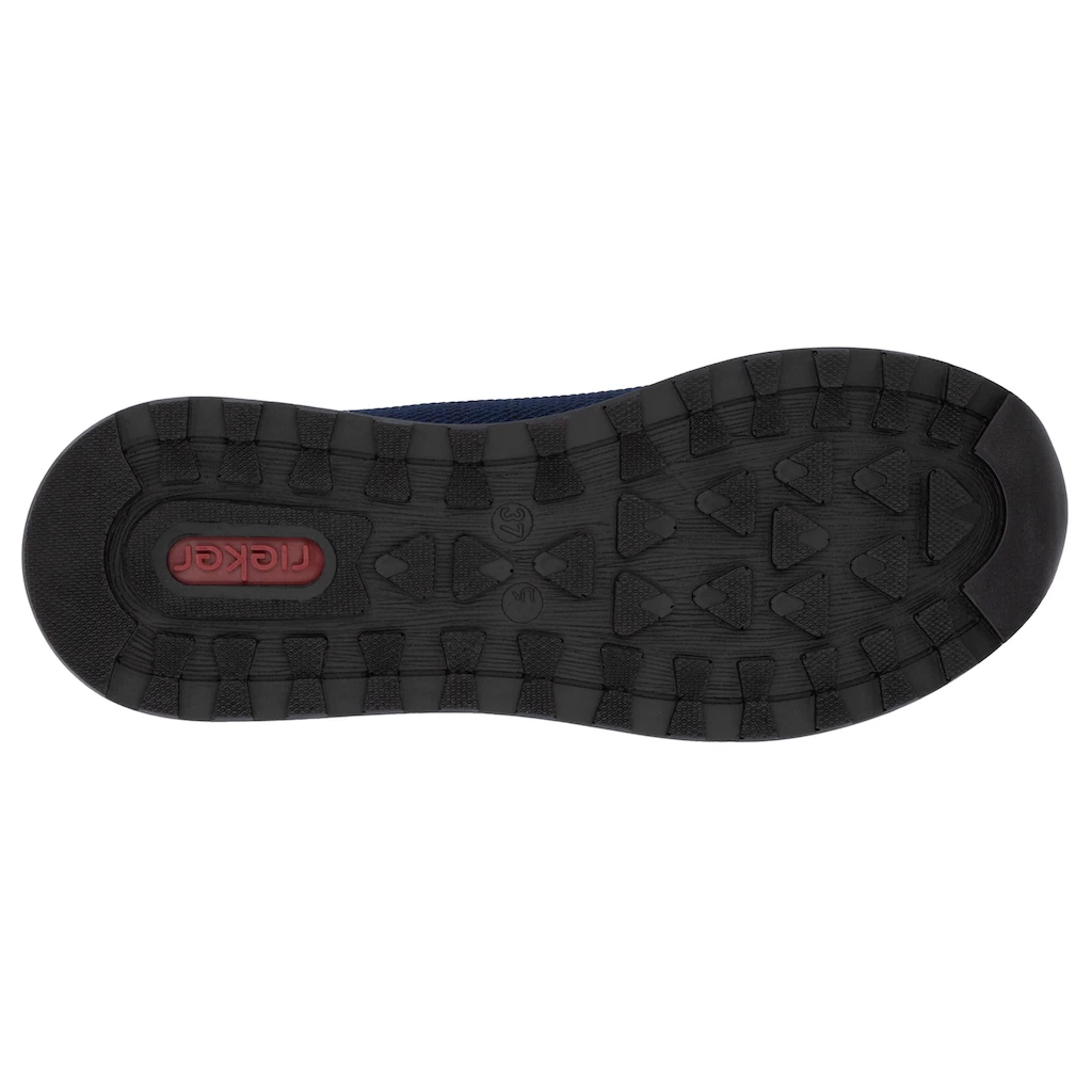 Rieker Sneaker Freizeitschuh Halbschuh Schnürschuh im Materialmix Online Outlet