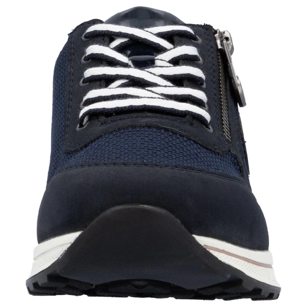 Rieker Sneaker Freizeitschuh Halbschuh Schnürschuh im Materialmix Online Outlet