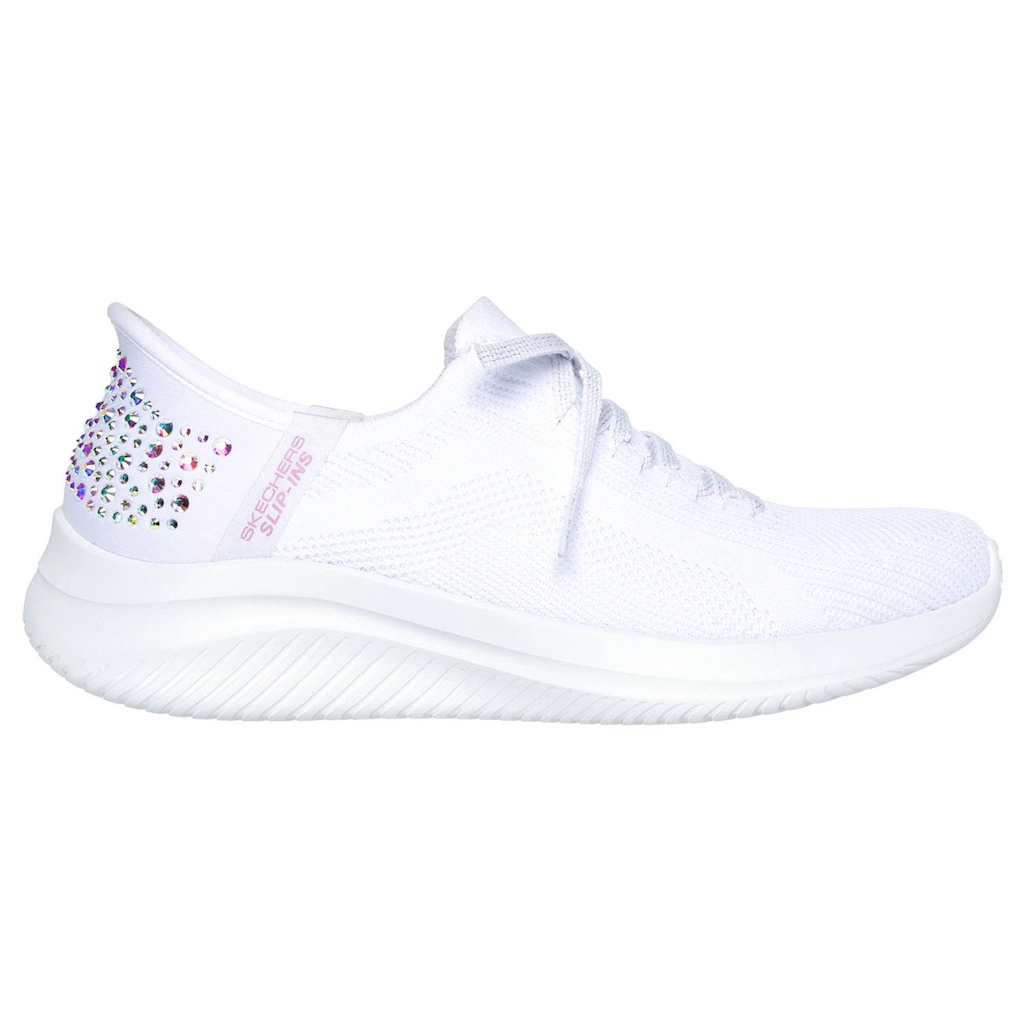 Skechers Slip-On Sneaker »ULTRA FLEX 3.0-SHINING GLITZ« Komfortschuh Slipper Sneaker mit coolen Glitzer-Nieten bestellen Exklusive Angebote