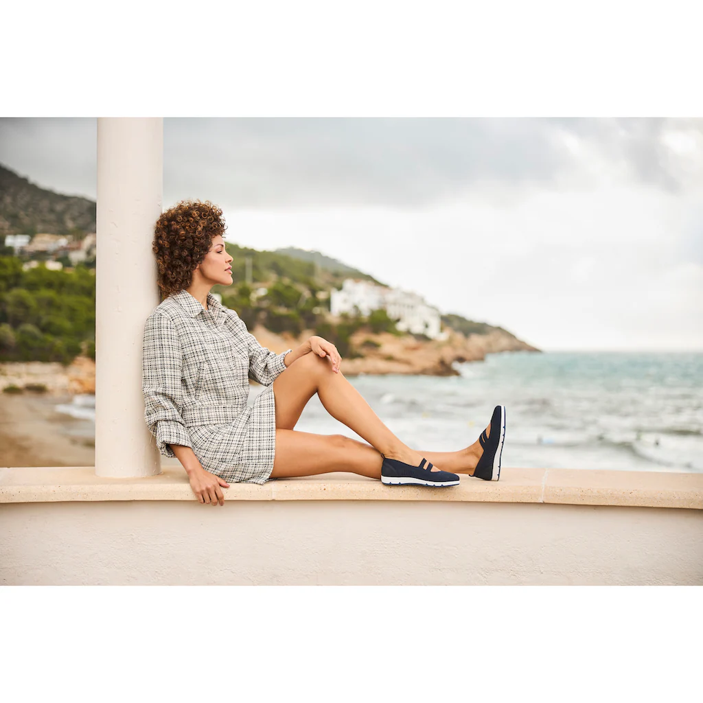 Rieker Riemchenballerina Schlupfschuh Halbschuh Slip-on Sneaker mit Gummizug Bis zu 50% Rabatt