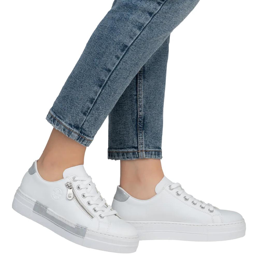 Rieker Plateausneaker mit Zierreißverschluss seitlich Freizeitschuh Halbschuh Schnürschuh online bestellen Clearance-Verkauf