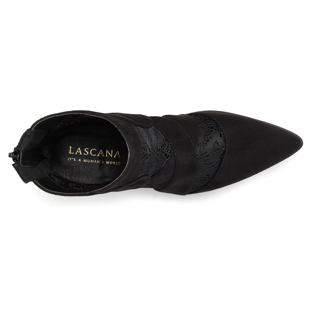 LASCANA Stiefelette mit Spitze & bequemen Blockabsatz Cowboy Boots Westernstiefel ▷ für Hotsell