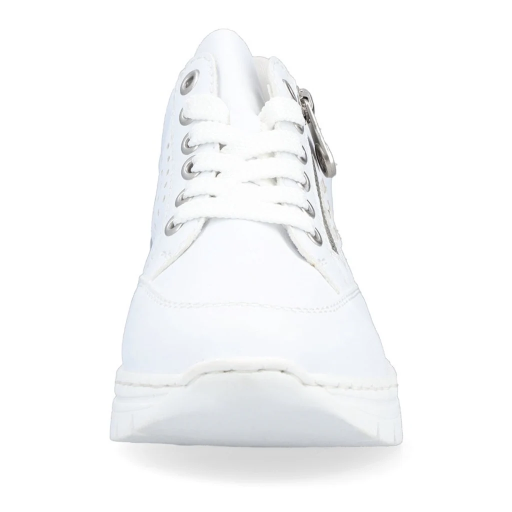 Rieker Wedgesneaker mit seitlichen Flechtdurchzügen Freizeitschuh Halbschuh Schnürschuh online bestellen Fabrikverkauf