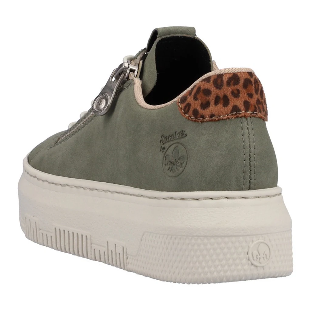 Rieker Slip-On Sneaker mit Leo-Einsatz an der Ferse online kaufen Großer Ausverkauf